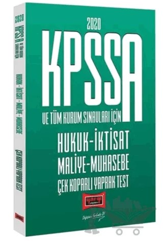 KPSS A Grubu ve Tüm Kurum Sınavları İçin Hukuk-İktisat-Maliye-Muhasebe Çek Koparlı Yaprak Test – Kolektif – Yargı Yayınevi kitap kapağı
