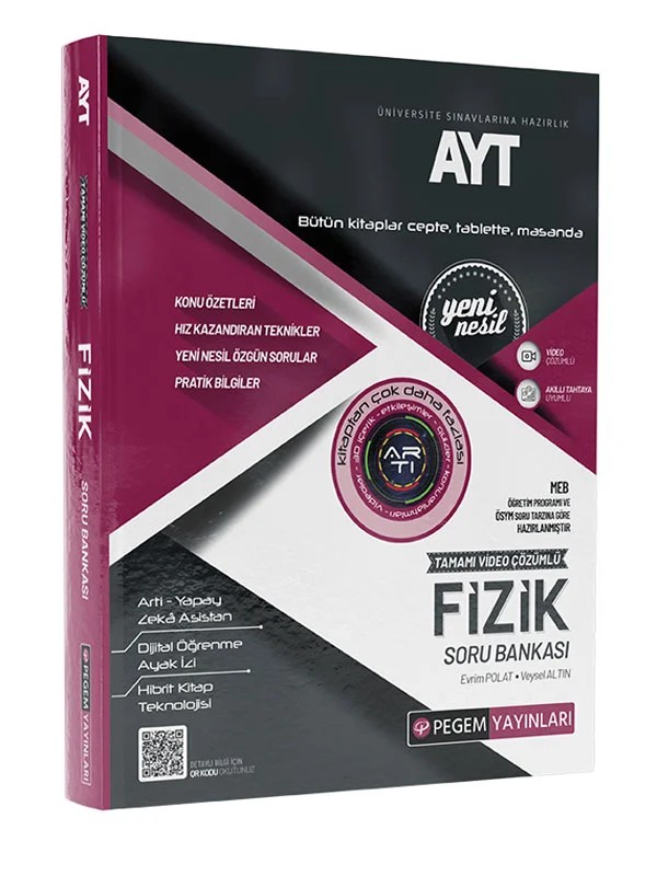 AYT Fizik Soru Bankası – Pegem Akademi Yayıncılık kitap kapağı
