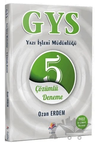 2022 GYS Yazı İşleri Müdürlüğü 5 Çözümlü Deneme – Ozan Erdem – Dizgi Kitap kitap kapağı