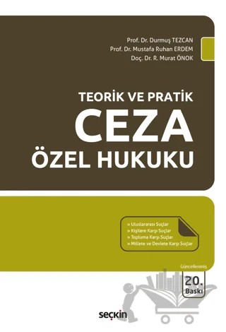 Ceza Özel Hukuku – Durmuş Tezcan, Mustafa Ruhan Erdem – Seçkin Yayıncılık kitap kapağı