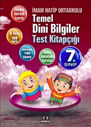 İmam Hatip Ortaokulu Temel Dini Bilgiler Test Kitapçığı 7. Sınıf – Kolektif – Mektep Yayınları kitap kapağı