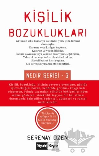 Kişilik Bozuklukları – Serenay Özen – Siyah Beyaz Yayınları kitap kapağı