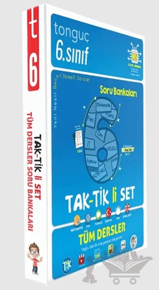 6. Sınıf Taktikli Tüm Dersler Soru Bankası Seti – Kolektif – Tonguç Akademi kitap kapağı