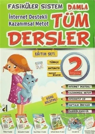 Tüm Dersler Eğitim Seti - 2 Konu Anlatımlı – Kolektif – Damla Yayınevi kitap kapağı