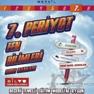 7. Sınıf Periyot Fen Bilimleri Soru Bankası – Kolektif – Netbil Yayıncılık kitap kapağı