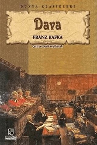 Dava – Franz Kafka – Anonim Yayıncılık kitap kapağı