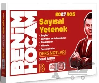 2027 AGS Sayısal Yetenek Ders Notları – Şenol Aydın – Benim Hocam Yayınları kitap kapağı