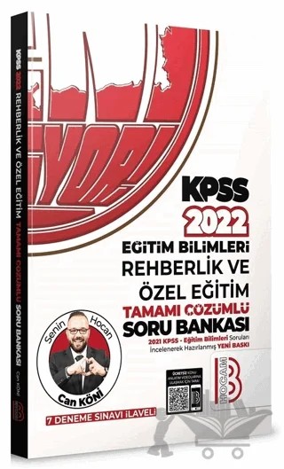 KPSS Eğitim Bilimleri Rehberlik ve Özel Eğitim Soru Bankası Çözümlü – Can Köni – Benim Hocam Yayınları kitap kapağı
