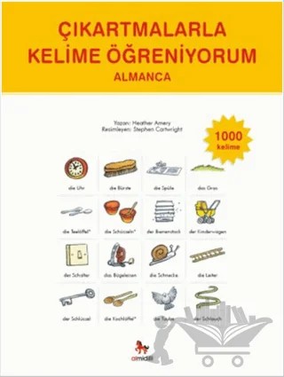 Çıkartmalarla Kelime Öğreniyorum - Almanca – Heather Amery – Almidilli kitap kapağı