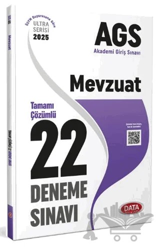 2025 AGS Mevzuat Tamamı Çözümlü 22 Deneme Sınavı – Kolektif – Data Yayınları kitap kapağı