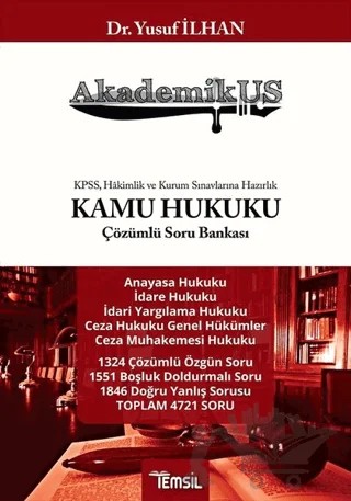 Akademikus Kamu Hukuku Çözümlü Soru Bankası – Yusuf İlhan – Temsil Kitap kitap kapağı