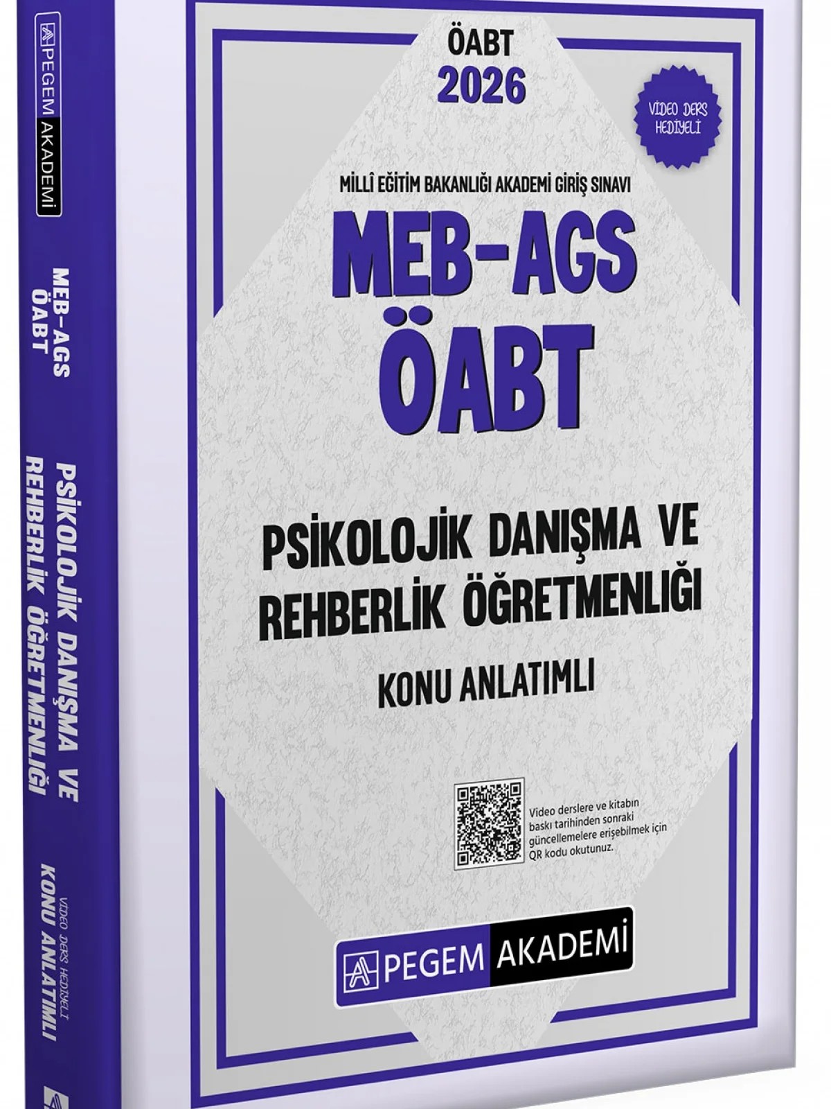 2026 MEB AGS ÖABT Psikolojik Danışma ve Rehberlik Konu Anlatımlı – Pegem Akademi Yayıncılık kitap kapağı