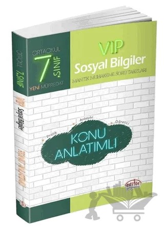 7. Sınıf VIP Sosyal Bilgiler Konu Anlatımı – Kolektif – Editör Yayınevi kitap kapağı