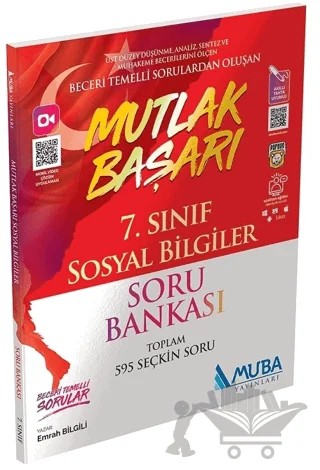 7. Sınıf Sosyal Bilgiler Mutlak Başarı Soru Bankası – Emrah Bilgili – Muba Yayınları kitap kapağı