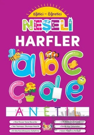 Neşeli Harfler - Eğitici-Öğretici – Kolektif – Bıcırık Yayınları kitap kapağı