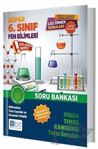 Süper 6. Sınıf Fen Bilimleri Soru Bankası – Kolektif – Bulut Eğitim ve Kültür Yayınları kitap kapağı