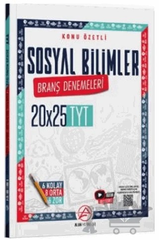 TYT Sosyal Bilimler Konu Özetli 20 x 25 Branş Denemeleri – Kollektif – Alan Yayınları kitap kapağı