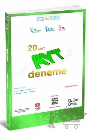 2025 AYT Biyoloji 20’li Deneme – Erdinç Çakıroğlu – Üç Dört Beş Yayınları kitap kapağı