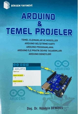Arduıno ve Temel Projeler – Hüseyin Demirel – Birsen Yayınevi kitap kapağı