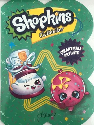 Shopkins Cicibiciler Çıkartmalı Aktivite - Yeşil Kitap – Kolektif – Yakamoz Yayınevi kitap kapağı