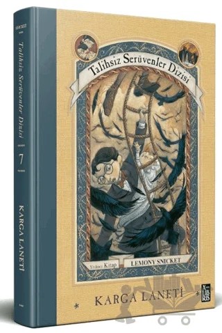 Talihsiz Serüvenler Dizisi 7 Karga Laneti – Lemony Snicket – XLIBRIS kitap kapağı
