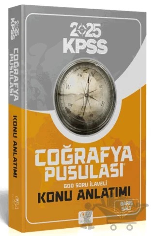 2025 KPSS Coğrafya Pusulası Konu Anlatımı 600 Soru İlaveli – Barış Salt – CBA Akademi kitap kapağı
