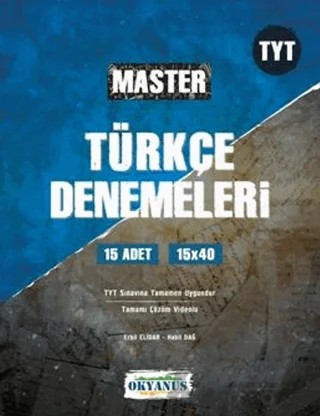 TYT Master 15 Türkçe Denemeleri – Erbil Elidar, Habil Dağ – Okyanus Yayınları kitap kapağı
