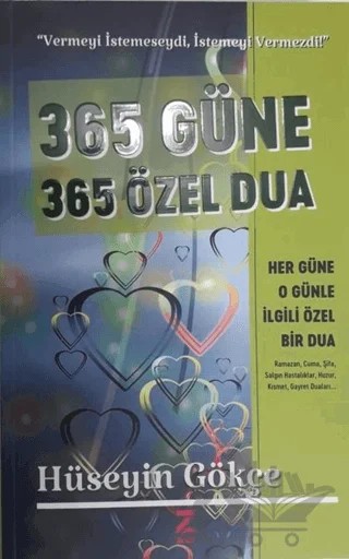 365 Güne 365 Özel Dua – Hüseyin Gökçe – Zinde Yayıncılık kitap kapağı
