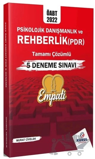 2022 ÖABT Empati PDR 5 Deneme Sınavı – Murat Civelek – Kurul Yayıncılık kitap kapağı