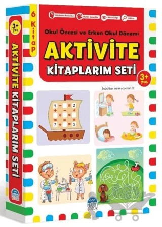 Aktivite Kitaplarım Seti 3+ Yaş - Okul Öncesi ve Erken Okul Dönemi – Kolektif – Martı Çocuk Yayınları kitap kapağı