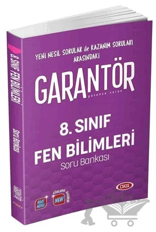8. Sınıf Garantör Fen Bilimleri Soru Bankası – Kolektif – Data Yayınları kitap kapağı