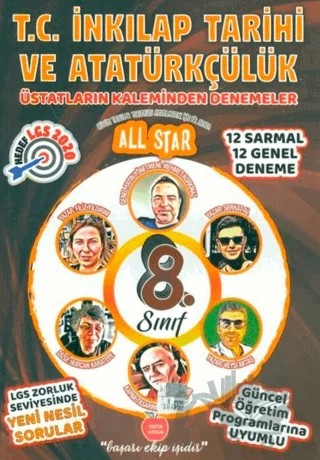 All Star 8. Sınıf LGS İnkılap Tarihi 12+12 Deneme – Kolektif – Newton Yayınları kitap kapağı
