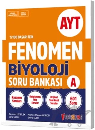 AYT Biyoloji A Soru Bankası – Kolektif – Fenomen Yayınları kitap kapağı