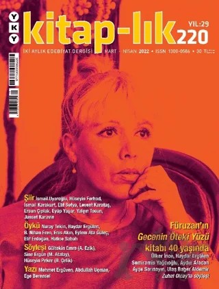 Kitap-lık Dergisi Sayı: 220 Mart - Nisan 2022 – Yapı Kredi Yayınları kitap kapağı