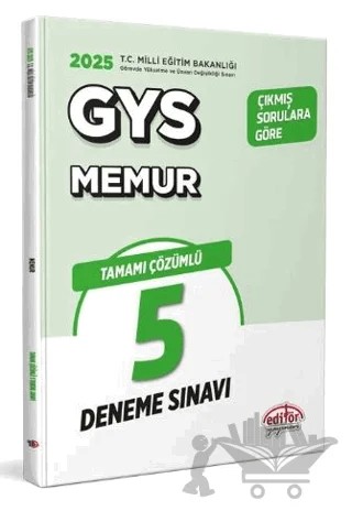 Milli Eğitim Bakanlığı Memur Tamamı Çözümlü GYS 5 Deneme Sınavı – Kolektif – Editör Yayınevi kitap kapağı