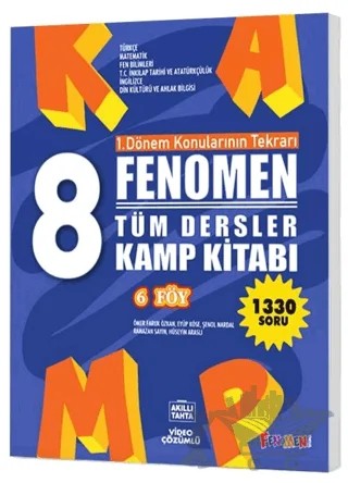 8. Sınıf Tüm Dersler Kamp Kitabı – Kolektif – Fenomen Yayınları kitap kapağı