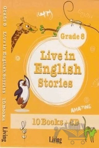Live in English Stories Grade 8 - 10 – Seval Deniz – Living English Dictionary kitap kapağı