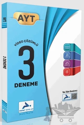 AYT Video Çözümlü 3 Fasikül Deneme – Kolektif – Paraf Yayınları kitap kapağı