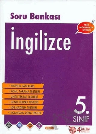 5. Sınıf İngilizce Soru Bankası – Kolektif – 4 Adım Yayınları kitap kapağı