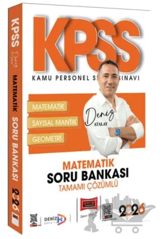 2026 KPSS Genel Yetenek Tamamı Çözümlü Matematik Soru Bankası – Deniz Atalay – Yargı Yayınevi kitap kapağı