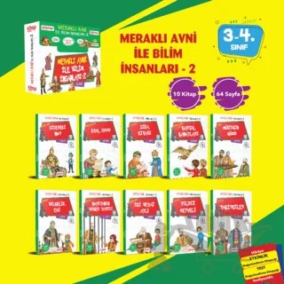 Meraklı Avni ile Bilim İnsanları Serisi - 2 (10 Kitap - Etkinlik Testi - Değerlendirme Testi) – Ali Irmak – Kitap Kulübü Çocuk Yayınları kitap kapağı
