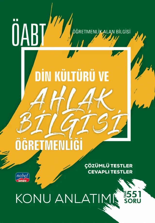 ÖABT Din Kültürü ve Ahlak Bilgisi Öğretmenliği - Öğretmenlik Alan Bilgisi / Konu Anlatımı – Komisyon – Nobel Sınav kitap kapağı