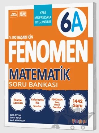 Fenomen 6 Matematik A Soru Bankası – Kolektif – Fenomen Yayınları kitap kapağı