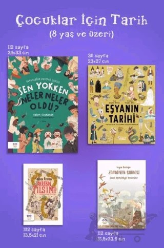 Çocuklar İçin Tarih Seti – Tuğba Coşkuner, Feyza Kartopu, Seher Öztürk, Şeyma Üstün – Cezve Çocuk kitap kapağı
