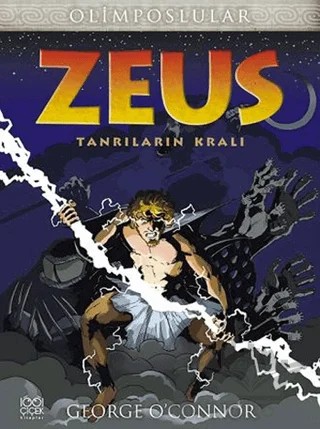 Zeus - Olimposlular – George O'Connor – 1001 Çiçek Kitaplar kitap kapağı