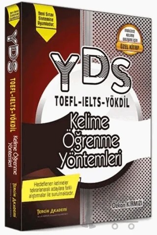 YDS - TOEFL - IELTS - YÖKDİL Kelime Öğrenme Yöntemleri – Özkan Kırmızı – Tercih Akademi Yayınları kitap kapağı
