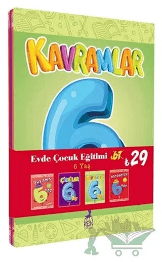 Evde Çocuk Eğitimi Seti 6 Yaş (4 Kitap Takım) – Kolektif – Ren Çocuk kitap kapağı