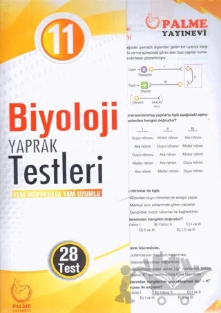 Palme Yaprak Test 11. Sınıf Biyoloji – Kolektif – Palme Yayınları kitap kapağı