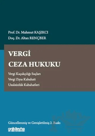 Vergi Ceza Hukuku – Mahmut Kaşıkçı, Altan Rençber – On İki Levha Yayınları kitap kapağı