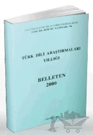 Türk Dili Araştırmaları Yıllığı - Belleten 2000 – Kolektif – Türk Dil Kurumu Yayınları kitap kapağı